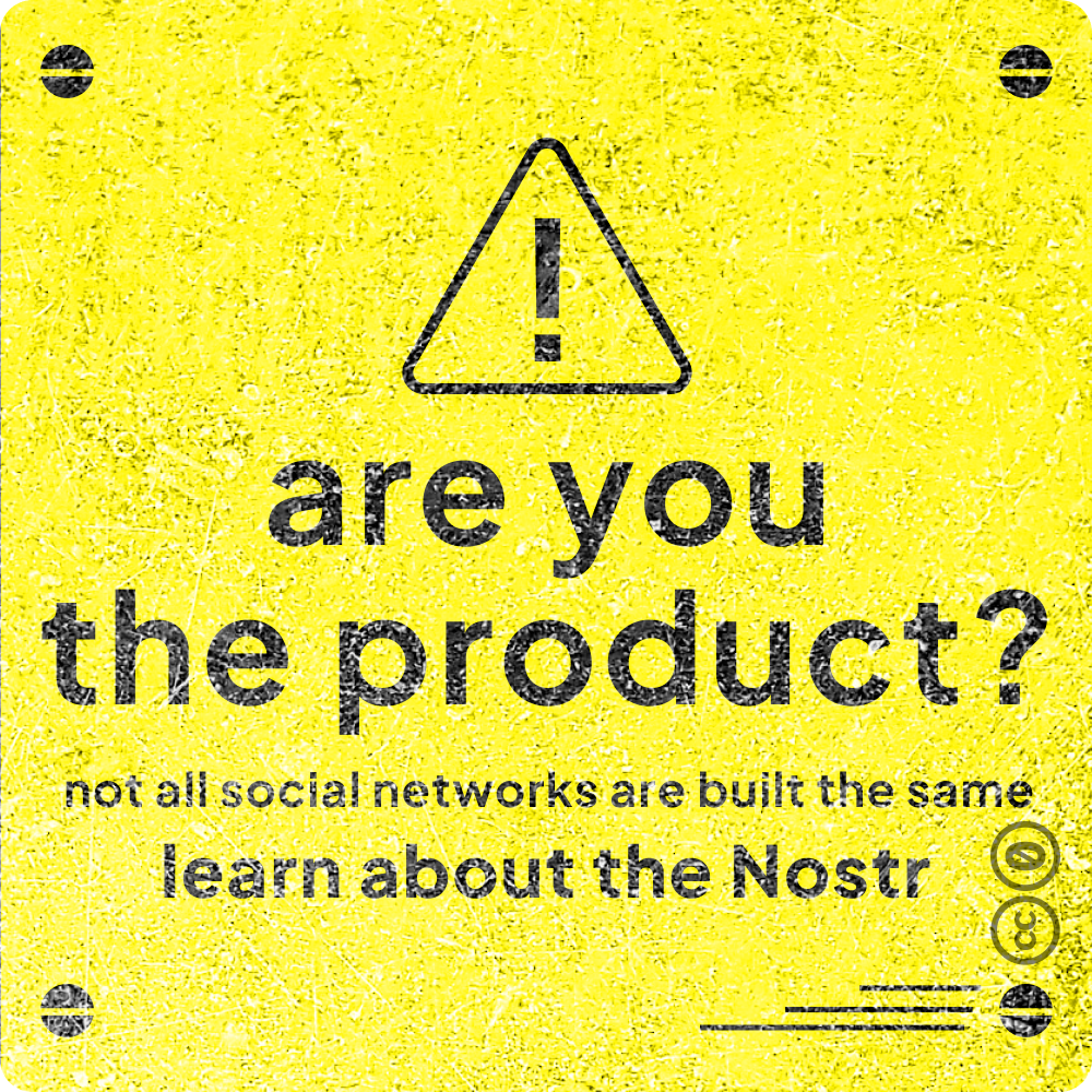 are you the product? type poster